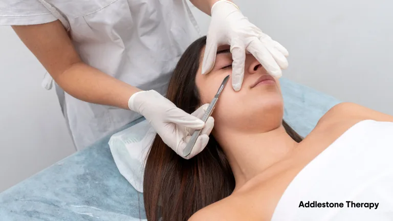 Dermaplaning treatment room